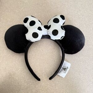 Disney Black and White Polka Dot Minnie Mouse Ears